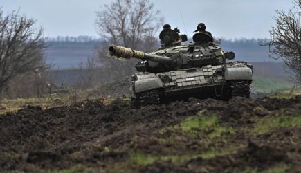 Российские военные уничтожили танк ВСУ на донецком направлении